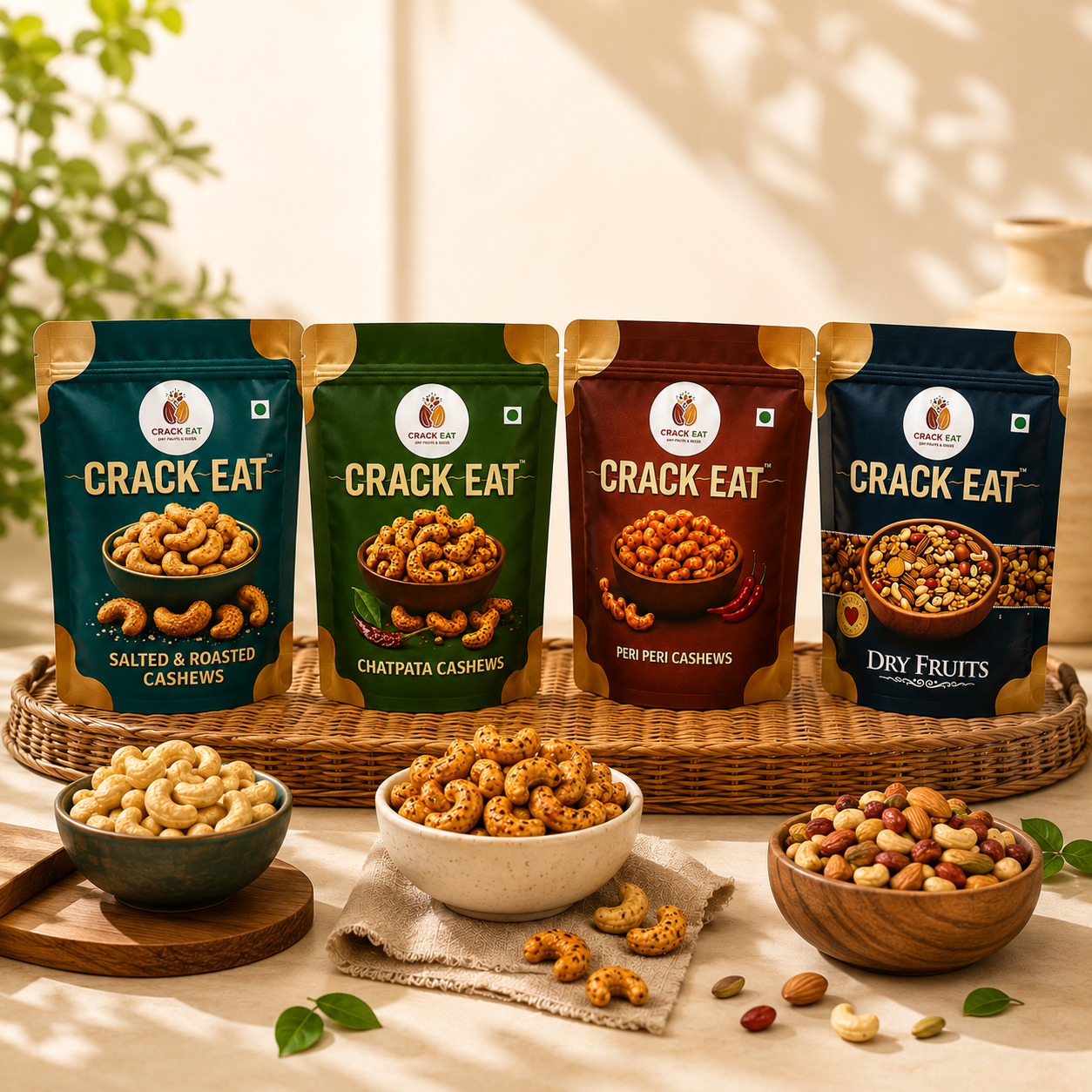 4-in-1 Cashew & Dry Fruits Combo Pack 200 gm