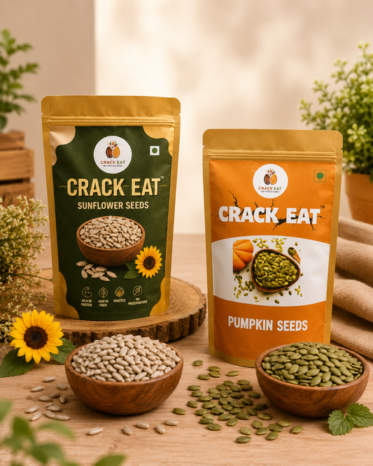 Combo Pack of Sunflower Seeds & Pumpkin Seeds (200g + 200g)
