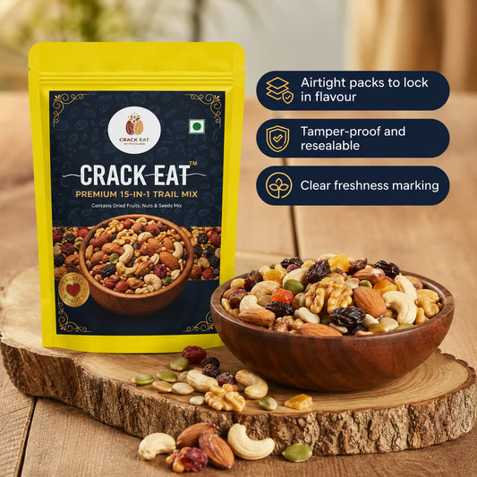 CrackEat Premium 15-in-1 Trail Mix